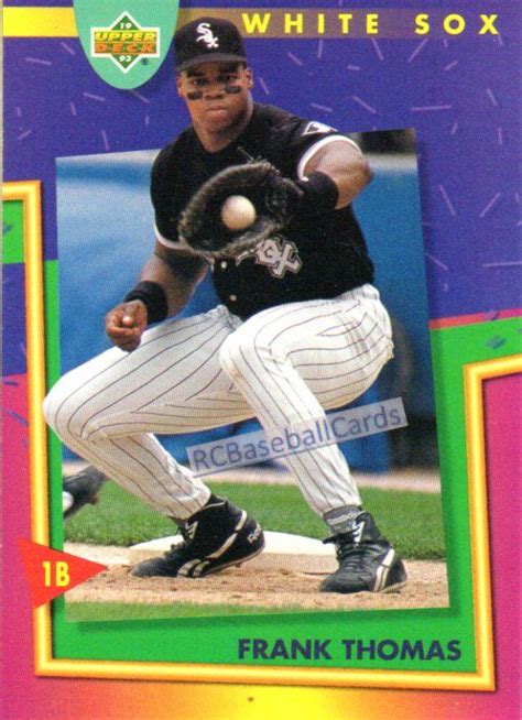 1993 Frank Thomas White Sox 1 Upper Deck 202 White Sox Baseball