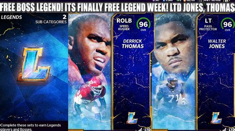 FREE BOSS LEGEND ITS FINALLY FREE LEGEND WEEK NEW 96 OVR LTD WALTER