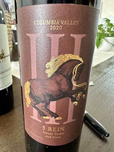 3 Rein Never Tame Red Blend Vivino US