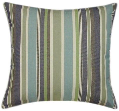 Sunbrella Brannon Whisper Indoor Outdoor Striped Pillow Decorative