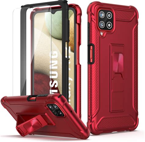 ORETECH Coque Compatible Avec Samsung Galaxy A12 Avec 2 X Protecteur D