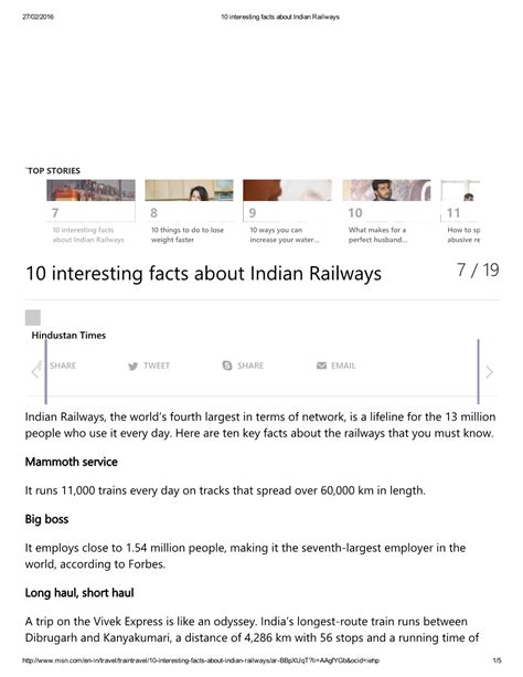 10 Interesting Facts About Indian Railways Docslib