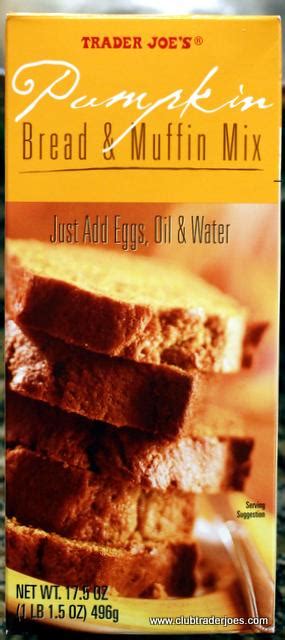 Trader Joes Pumpkin Bread And Muffin Mix Review Club Trader Joes