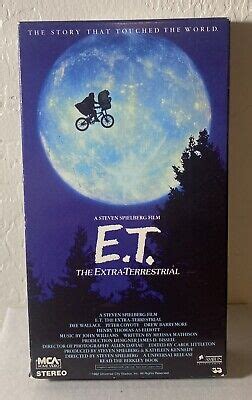 E T ET THE EXTRA TERRESTRIAL VHS 1982 Rare Vert Et Noir Ruban