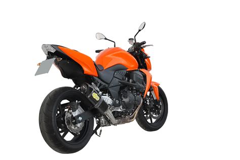 Kawasaki Z750 / R Bj. 2007-2012 Slip on X-Black oval | EXAN Auspuff