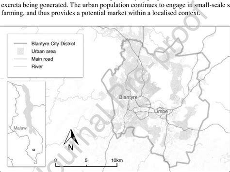 Location Of Blantyre And Limbe Within Blantyre City District Download