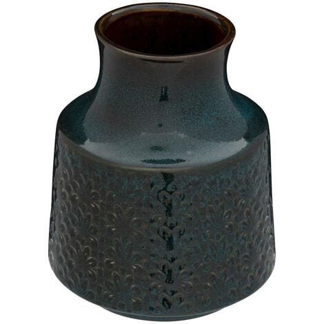 Vase Keramik Blau H Cm Atmosphera Cr Ateur D Int Rieur