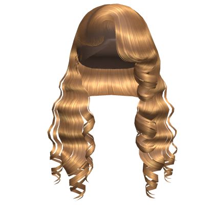 Chic Curled Side Part In Honey Blonde Roblox