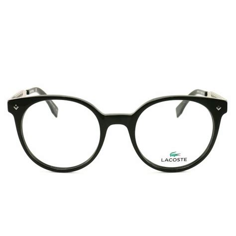 Dropship Lacoste L2806 001 Black Round Womens Acetate Eyeglasses To Sell Online At A Lower