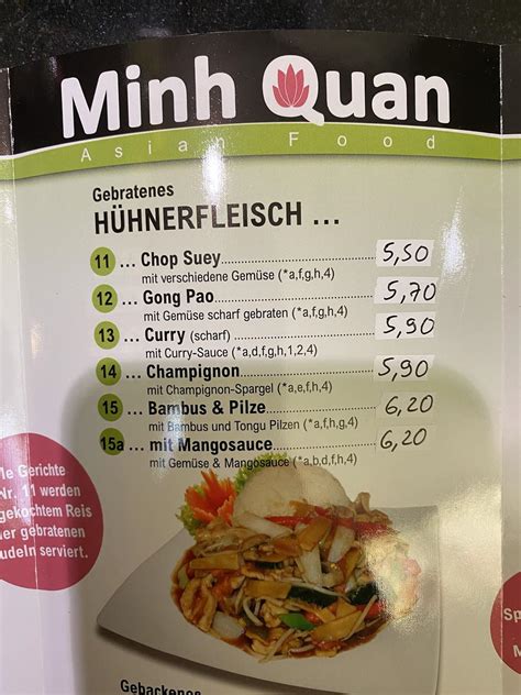 Speisekarte von Minh Quan Asia Food restaurant Halle Saale Große