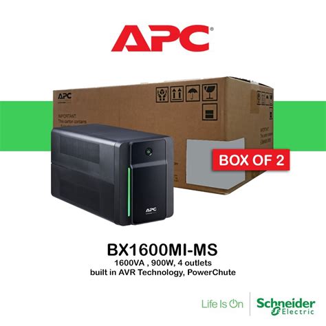 Apc Ups Va W Uninterruptible Power Supply Bx Mi Ms