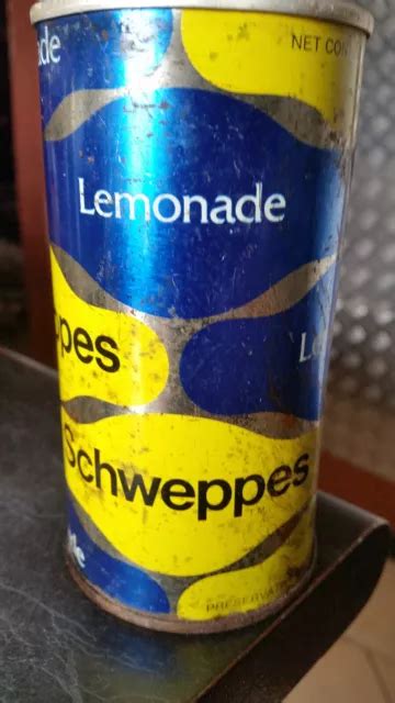 RARE VINTAGE SCHWEPPES Lemonade Soft Drink Tin Can EUR 57 71 PicClick FR