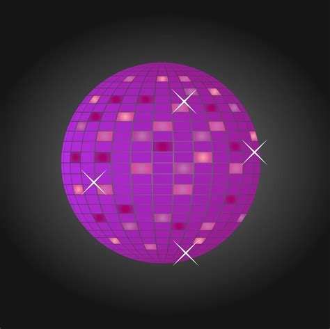 Disco Ball Purple Fun Free Stock Illustrations Creazilla