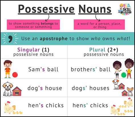 Possessive Nouns 10 Fun Activities For Elementary Worksheets Library