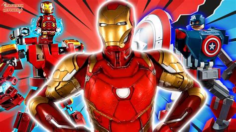 ЛЕГО РОБОТ ЖЕЛЕЗНЫЙ ЧЕЛОВЕК VS LEGO РОБОТ КАПИТАН АМЕРИКА ...