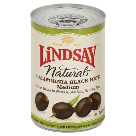 Lindsay Naturals Black Ripe Olives 6 Oz Pull Top Can