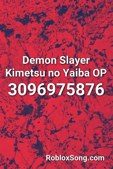 Demon Slayer Kimetsu No Yaiba Op Roblox Id Roblox Music Codes Songs Me Too Meghan Nightcore