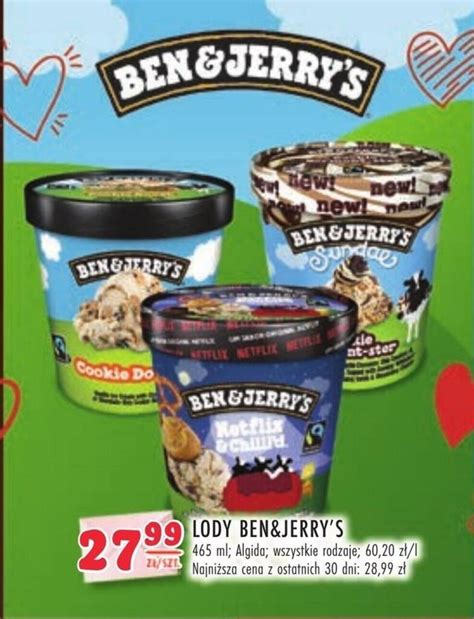 Wszystkie Promocje Na Lody Ben Jerry S Wyszukuj I Przegl Daj