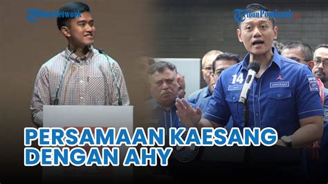 Kaesang Dan AHY Sama Sama Anak Presiden RI Yang Jabat Ketum Partai