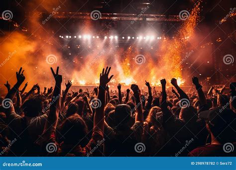 Big rock concert stock illustration. Illustration of happiness - 298978782