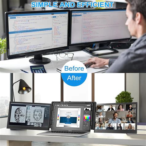 Ofiyaa P Pro Portable Triple Monitor For Laptop Australia Ubuy