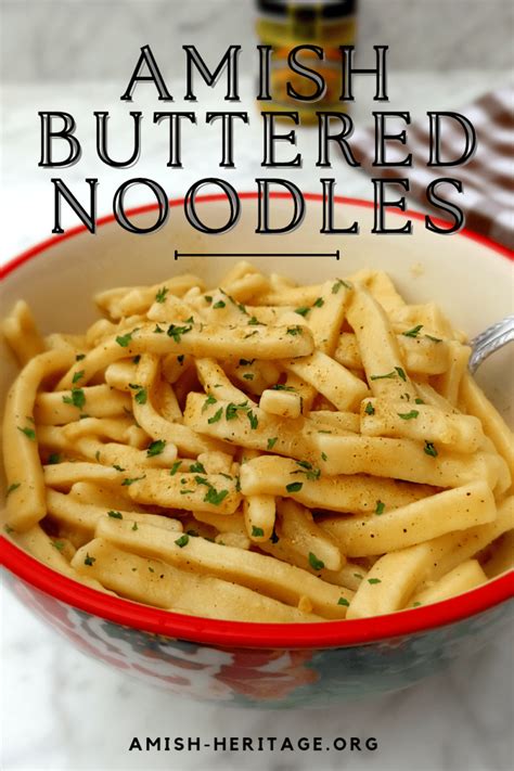 Amish Brown Butter Noodles Recipe Amish Heritage