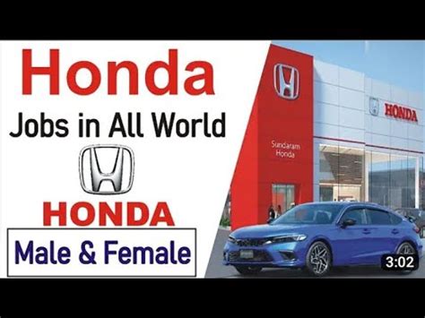 Honda Job Vacancy 2023 Honda Jobs How To Apply Honda Company Job