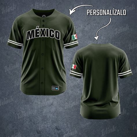 Jersey Béisbol MÉXICO Militar – Idink Clothing