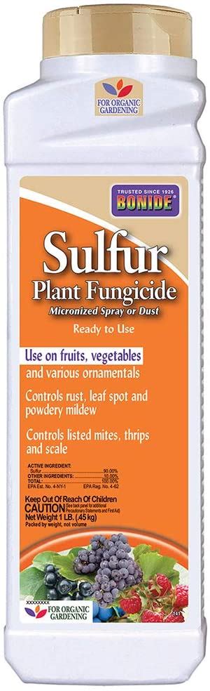 Bonide Bnd141 Sulfur Plant Fungicide Organically Controls Rust Leaf