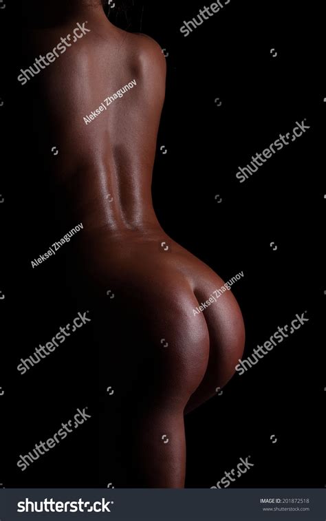 Back Butt Naked Women Black Background Stock Photo 201872518 Shutterstock