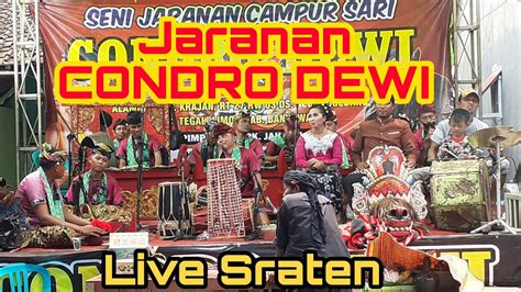 Jaranan Condro Dewi Live Sraten Youtube