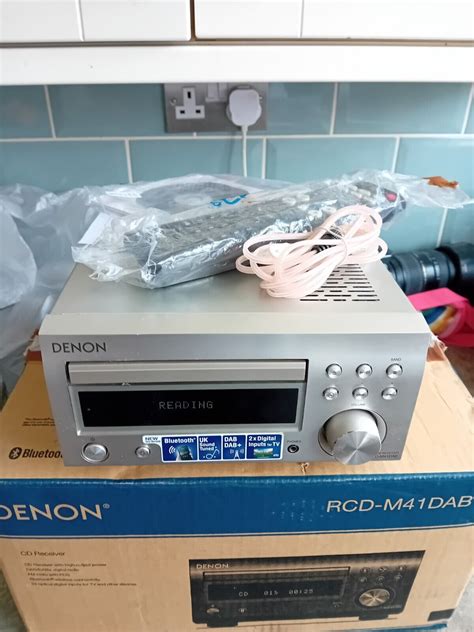 Denon Rcd M Dab Dab Micro Hi Fi Cd Receiver Silver Bluetooth