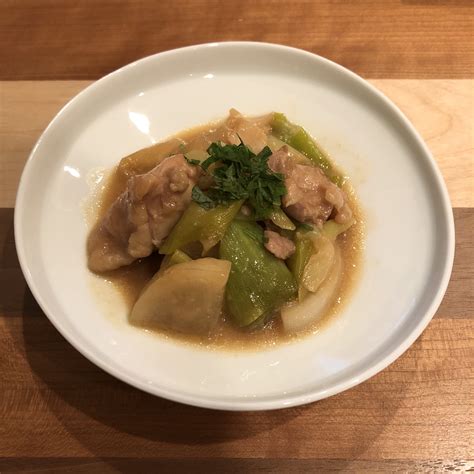 Simmered Chicken And Daikon With Miso Recipe 100 Pure Japan