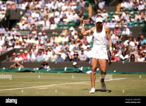 Ludmilla Samsonova reacts against Sloane Stephens during day five of ...