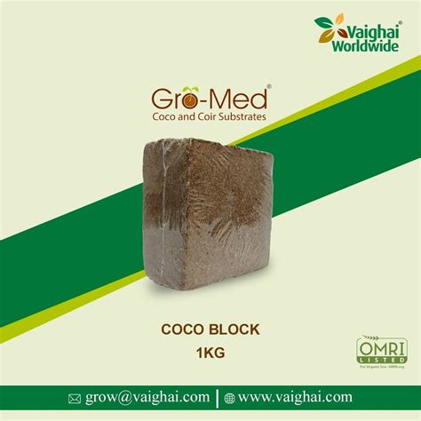 Square Compressed Coco Peat Blocks For Agriculture Packaging Type