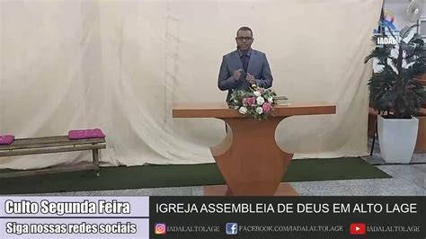 Culto Segunda Feira Dia 30 03 2020 IADAL YouTube