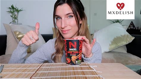 Naked Lunch Mukbang Beef Pho Potted Noodles Asmr Youtube