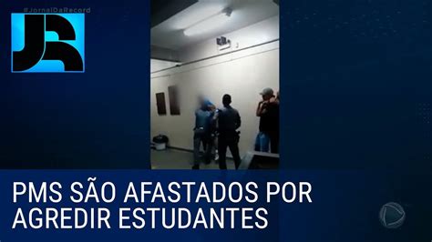 PM de São Paulo afasta policiais acusados de agredir estudantes YouTube