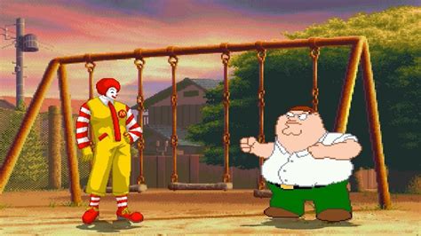 Ronald McDonald Vs Peter Griffin Mugen Sprite Battle YouTube