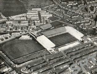 An Aerial View Of The Old Stadium And Surrounding Buildings