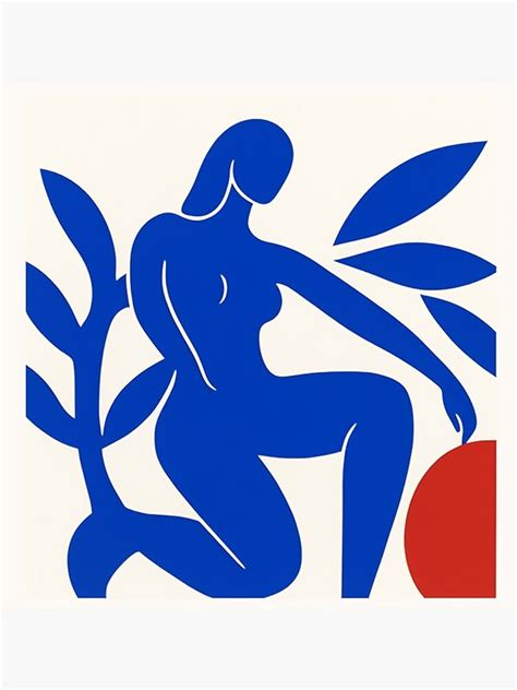Blue Nude Matisse Poster Minimalistic Blue Matisse Poster Henri Matisse Poster Matisse