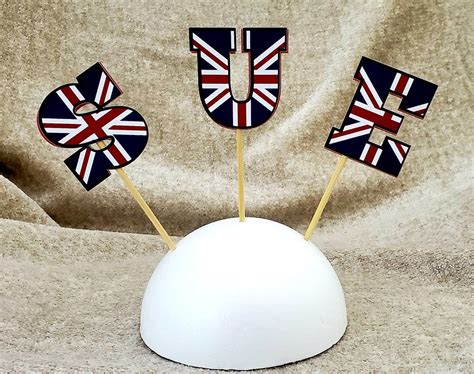 British London Union Jack Personalized Name Cupcake - Etsy