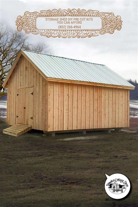 Barn 14X20 Fully Assembled | Small prefab cottages, Prefab barns ...