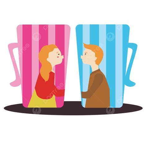 Couple Hugging Kissing Vector Png Images Kiss Couple Cup Vector