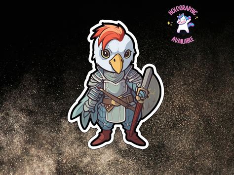 Ttrpg Animal Sticker Orval Chicken Paladin Sticker A Etsy