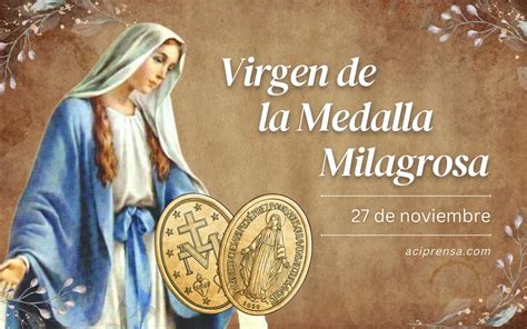 Santoral católico del 27 noviembre Virgen de la Medalla Milagrosa