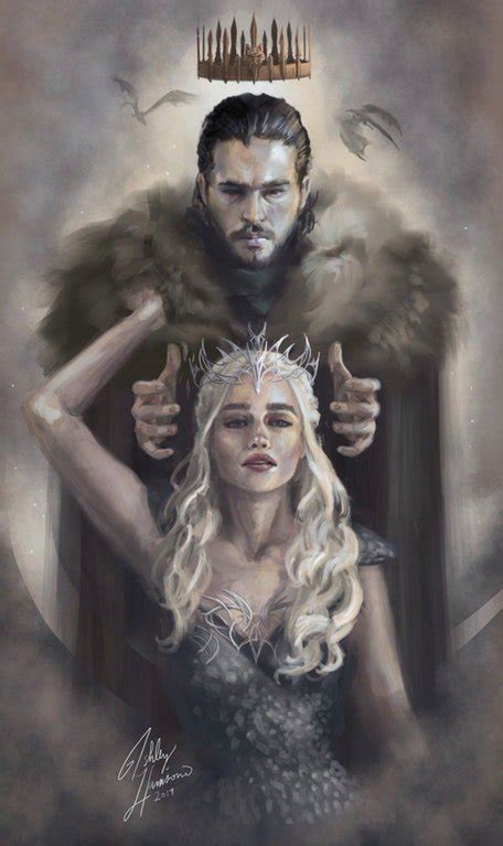 Jon Snow And Daenerys Targaryen Fan Art