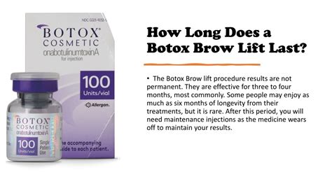 Ppt Botox Brow Lifts Walnut Creek Dermatology Powerpoint Presentation Id 12689849