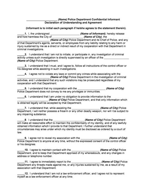 Agreement United States Department Of Justice Form Fill Out And Sign