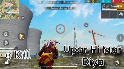 Free Fire BR Rank Push 9 Kill Upar Hi Mar Diya Short Gamer Bittu Bhai